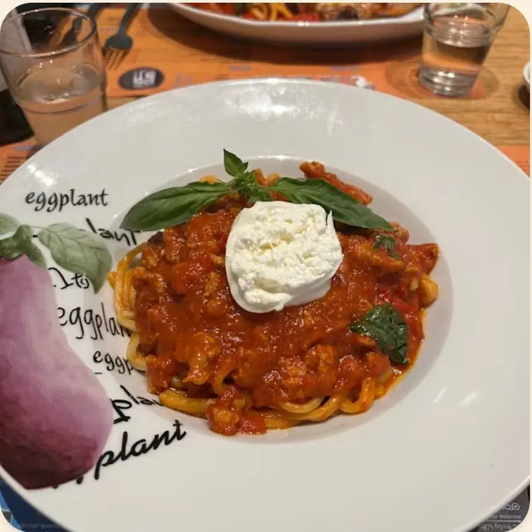 Pâtes tomate et burrata crémeuse